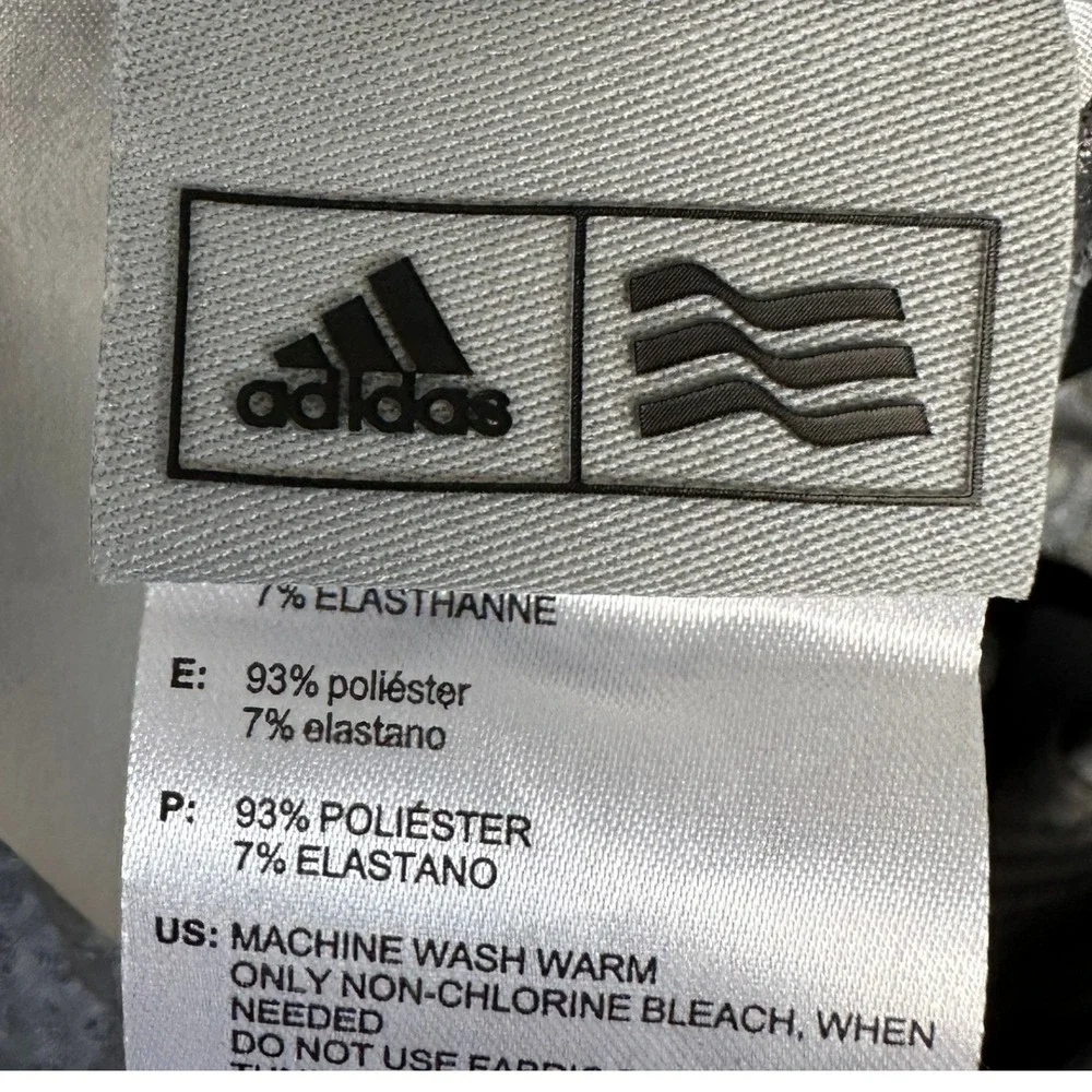 NEW Adidas Ultimate365 Shorts Mens 34 Grey Golf Allover Logo Print Chino Stretch